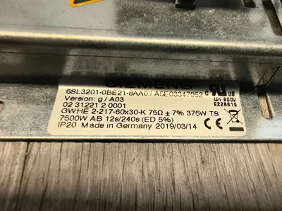 SIEMENS 6SL3201-0BE21-8AA0 Brake Resistor | ESS Industrial Equipment Sales (7)