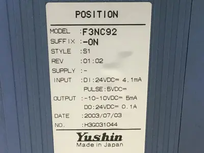 USED YUSHIN AMERICA F3NC92-ON