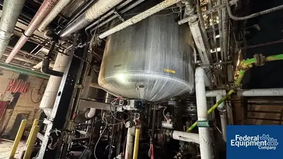 USED Pfaudler 2,000 Gal Pfaudler Glass Lined Reactor, 150/150#