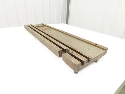 Press Brake Bed Offset Tang Base 36" Deep 18" Wide With T Slots 1/2" Tang