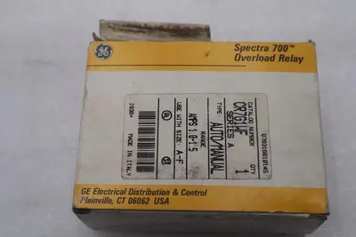 GE Spectra 700 Overload Relay CR7G1WF NEW OPEN BOX STOCK L-448-C