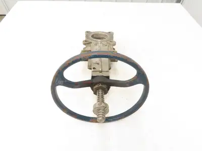 ITT Fabri-Valve 67 S316 3" Stainless Knife Gate Valve Lug Style Rubber Seat