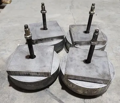 8 1/4" Diameter Vibro Pads / Isolation Mounts