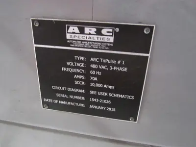 2015 ARC SPECIALTIES Automated Welding System