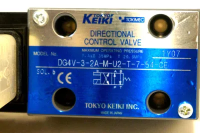 NEW TOKIMEC TOKYO KEIKI DG4V-3-2A-M-U2-T-7-54 CONTROL VALVE DG4V32AMU2T754
