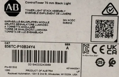 NEW ALLEN-BRADLEY 856TC-P10B24Y4