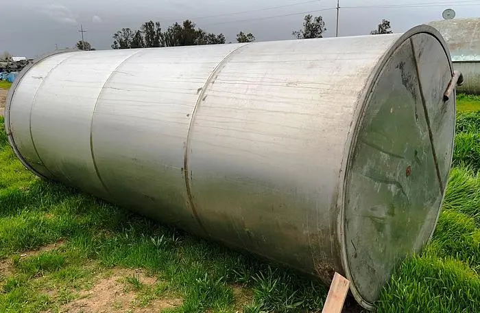 Tank, 2,400 Gallon, 304 Stainless Steel, 5'6" x 14', Single Wall #S745016