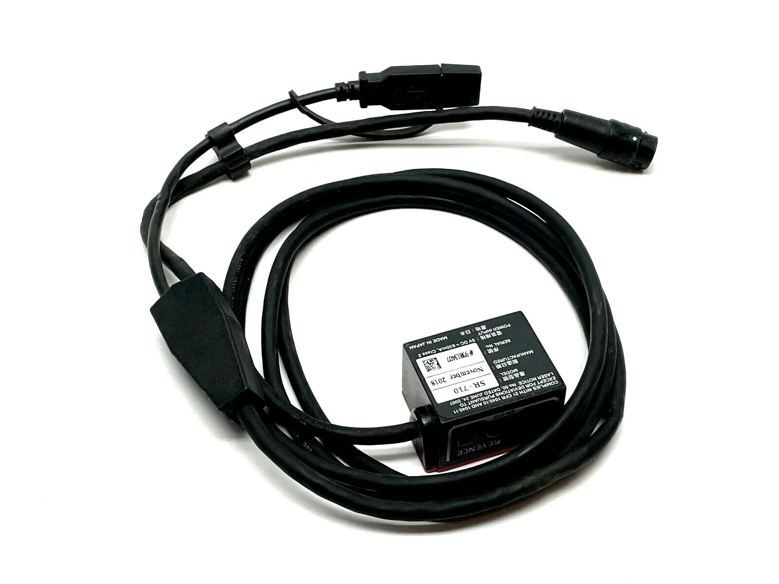 USED KEYENCE ULTRA-COMPACT FIXED TYPE CODE READER, MIDDLE RANGE TYPE
