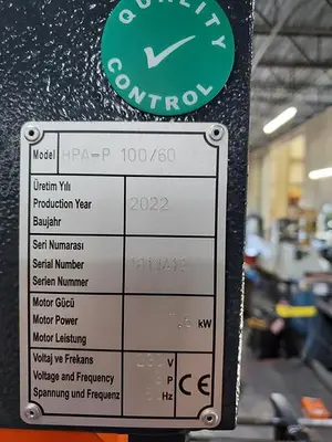 Used 2022 KAAST HPA-P 100/60 Hydraulic Presses Pennsylvania US | Hildebrand Machinery Co. #1481629