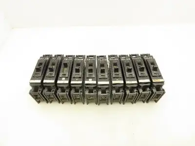 General Electric TE111020 Circuit Breaker 20A Single Pole 125V Lot of 10
