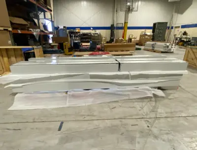 USED HOFFMAN HOFFMAN 10' WIREWAY SECTION & COVERS, 4X 6' SECT, 2X 4' SECT