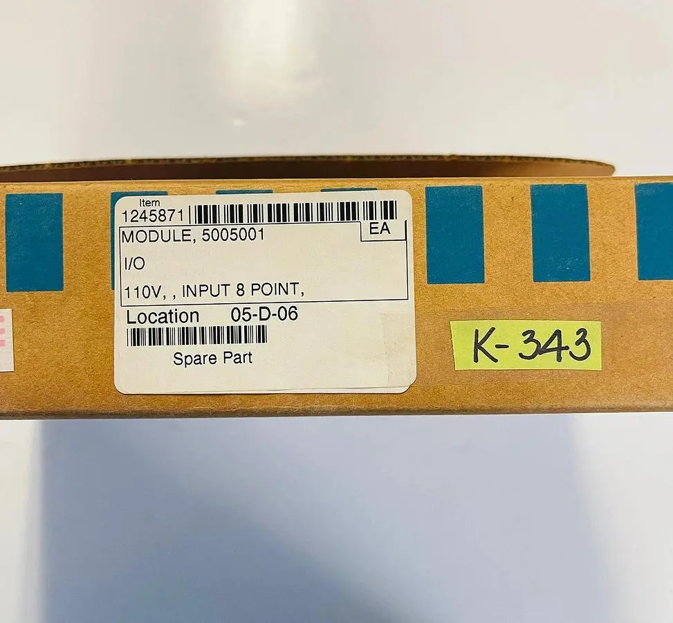 SIEMENS 500-5001 INPUT MODULE LOT 5005001 #K-343