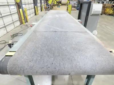 Hytrol 28"x 10' 11" Slider Bed Conveyor 24"Belt 460V 3PH Variable Speed 62"H