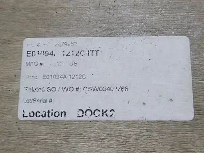 New | in-Stock GOULDS PUMPS E01094A 1212C Parts (Hydraulics and Pneumatics) British Columbia CA | Lenmark #1440675