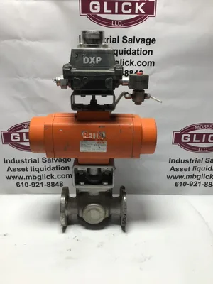 1.5” 3 way Stainless steel valve w/Bettis DXP actuator RPE0200U