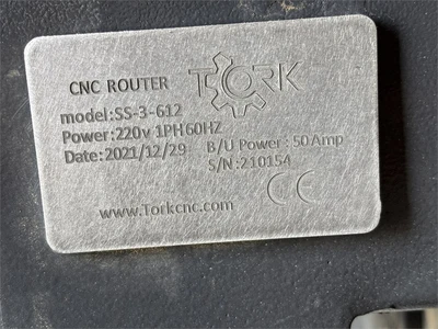 Used 2021 TORK SS-3-612 CNC Routers Florida US | MachineryMax #1342499