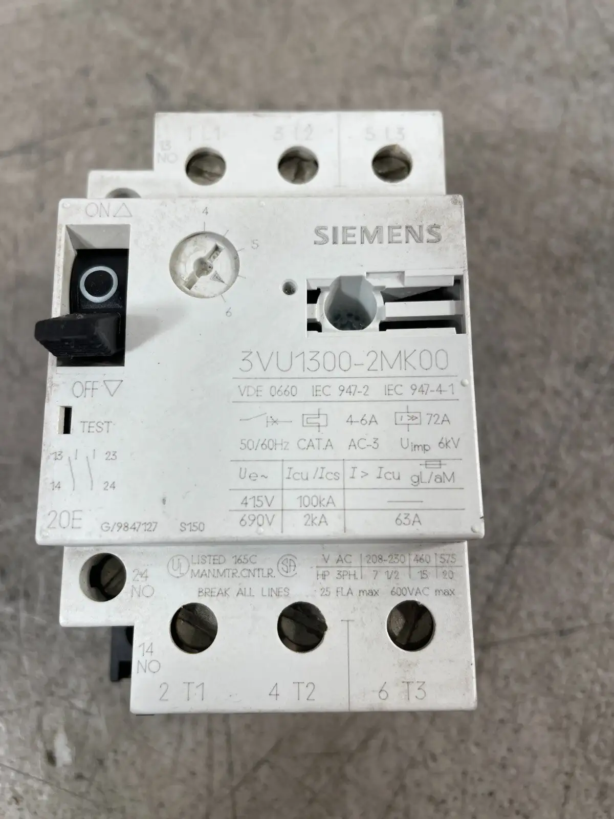 USED Siemens Siemens 3VU1300-2MK00