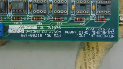 Neundorfer MVC-III Microprocessor Voltage Control Panel 81700-128 MVC3-A592 Used