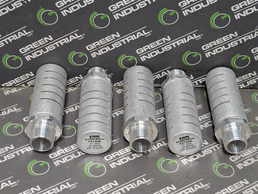 Lot of 5 Parker / Schrader Bellows ES75MB Exhaust Silencer DT 4803 New