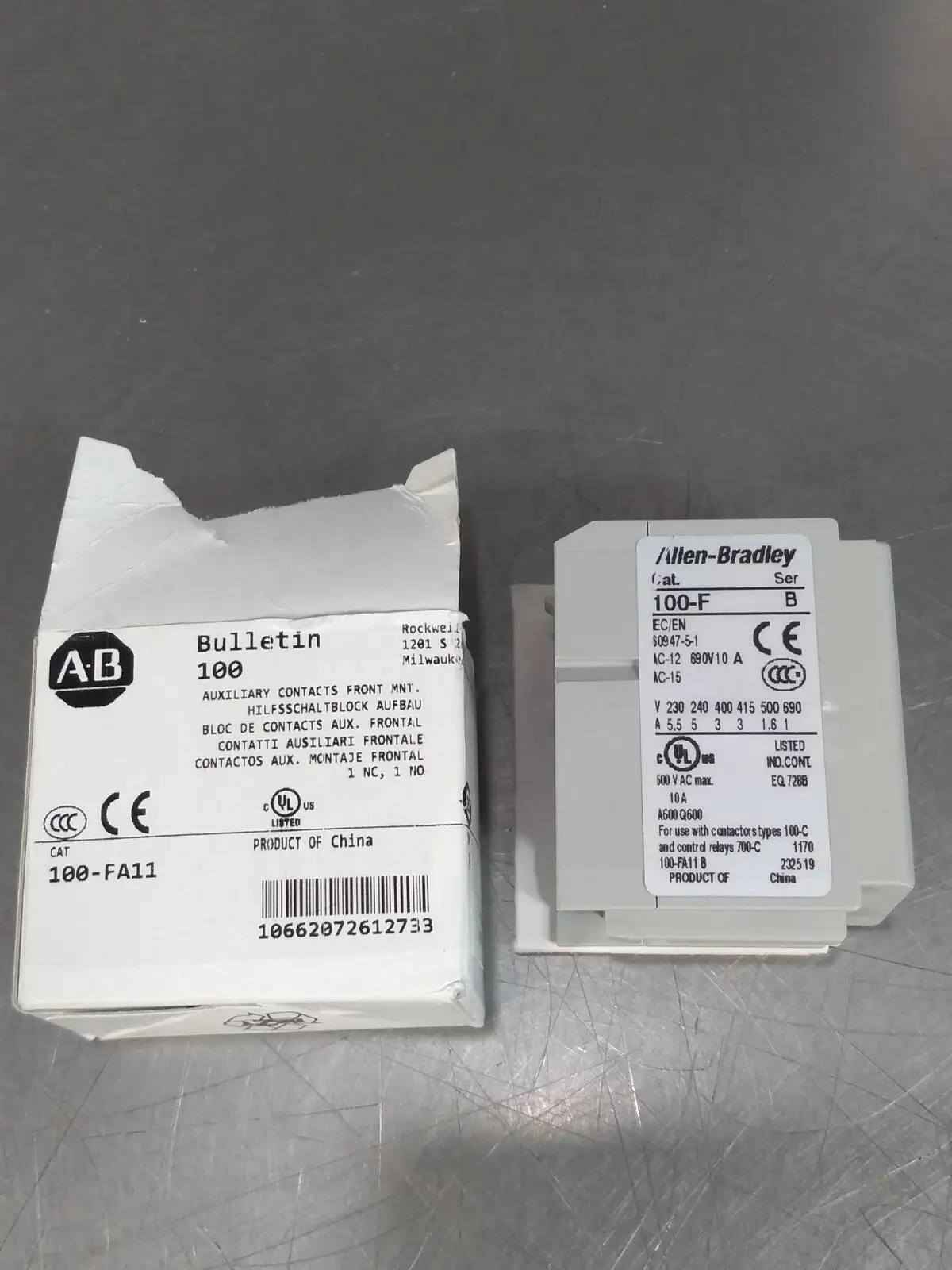 Allen-Bradley 100-F/A Contact Block Loc4E8