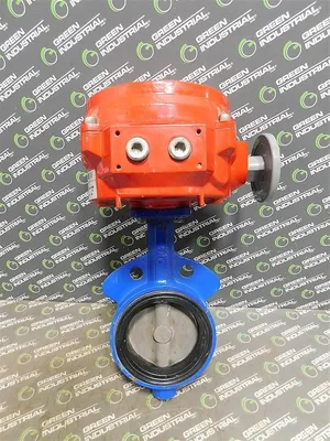 Bray Controls & DelTech 4" Actuated Butterfly Valve 70-0052-113A0-536 Used