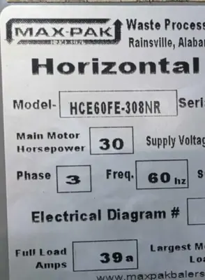 Used 2017 MAX-PAK HCE60FE-308NR Balers Pennsylvania US | RyCat Machinery #1348071