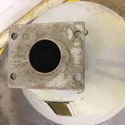 USED METAL FABRICATOR HOPPER694