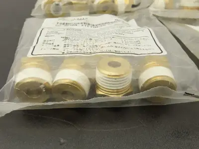 SMC KQ2H10-04AS Male Connector Push Fitting 10mm Tube x 1/2"RC Brass  Lot of 20