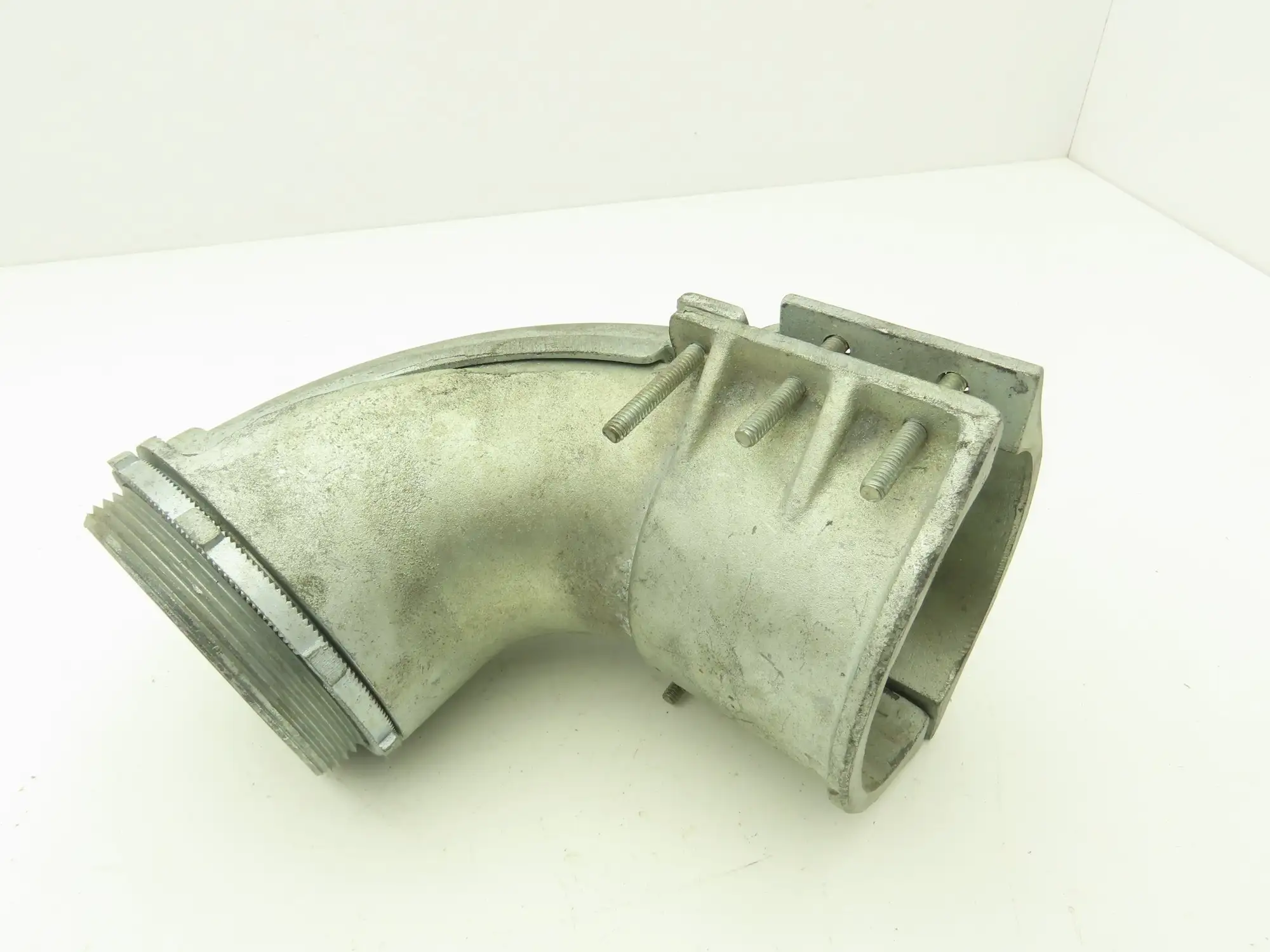 NA Metallic Flex Squeeze Connector 4" 90° Elbow Zinc Die Cast