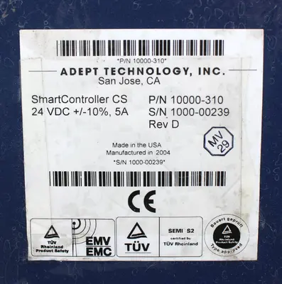 Used ADEPT TECHNOLOGY 10000-310 Industrial Controls | Industrial Parts R Us Inc. #366112