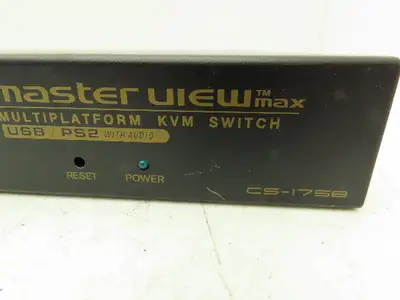 Aten CS-1758 MasterView Max KVM Switch 8-Way USB &PS/22 VGA Audio In/Out 3.5mm