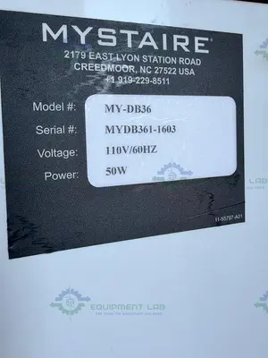 Used MYSTAIRE MY-DB36 CLEAN PREP 36" PCR WORKSTATION W/ UV TIMED LIGHT Fume Hoods California US | Equipment Lab #1471149