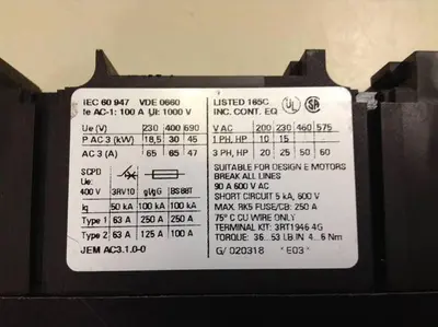USED SIEMENS 3RT1 044-3AK60