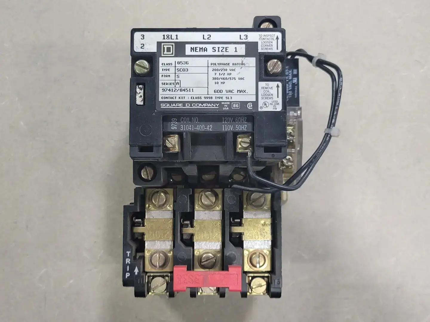 USED SQUARE D 8536SCO3V02S