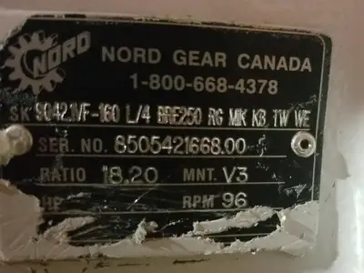 Used NORD SK9042.1VF-160 L/4 BRE250 RG MIK KB 1W WE Motors (misc) British Columbia CA | Lenmark #248392