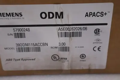 SIEMENS 39ODM115ACCBN A5E00282026/06 NEW STOCK SGF142