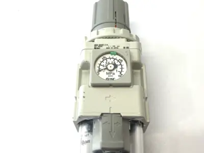 Used SMC Modular Filter Regulator, 1/4" NPT Ports, AW MASS PRO Air Pressure Regulators Michigan US | Maverick Industrial Sales #1394833
