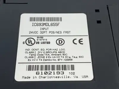 USED GE FANUC IC693MDL655F