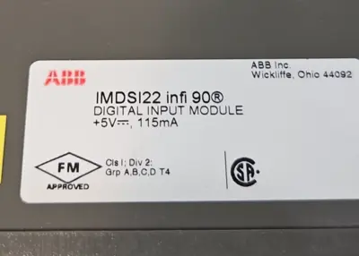 ABB Bailey Infi 90 IMDSI22 Digital Input Module loc3C21