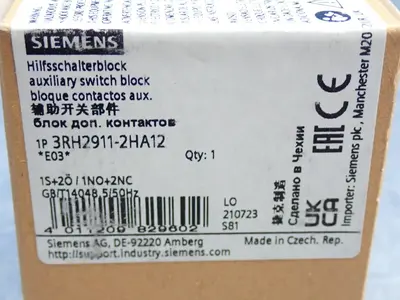 New | in-Stock SIEMENS 3RH29112HA12 Relays & Switches | HGR 24 #739516
