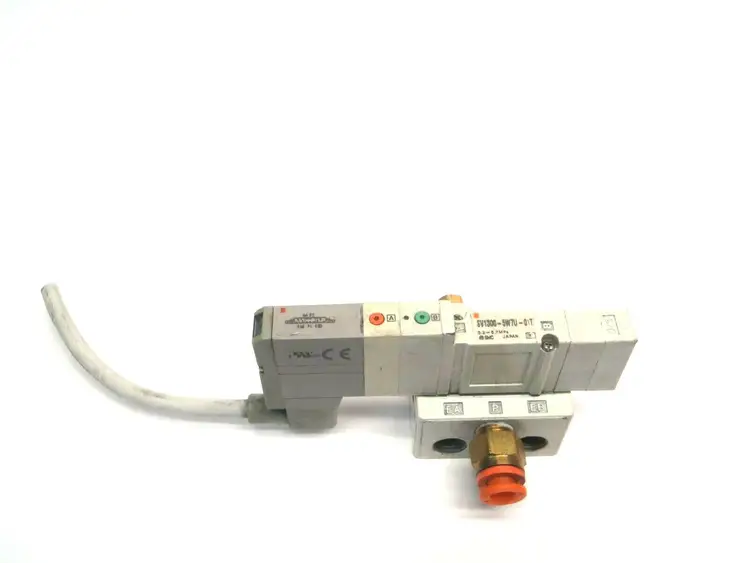 Used SMC POSITION CLOSED CENTER SOLENOID VALVE ON MANIFOLD Solenoid Valves | Maverick Industrial Sales #1109282