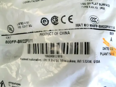 NEW Allen-Bradley 800FP-SM22PX11