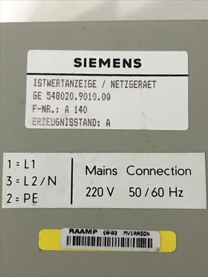 NEW Siemens GE 548 020.9010.00