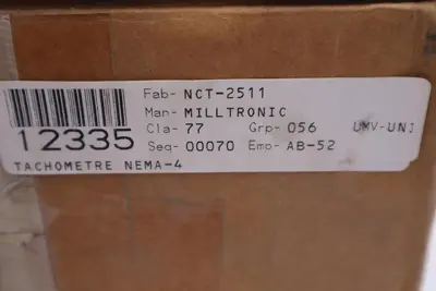 MILLTRONICS NCT-2 NON-CONTACTING TACHOMETER - STOCK GF1032