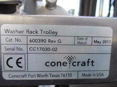 cone craft washer rack trolley & tr, 2017