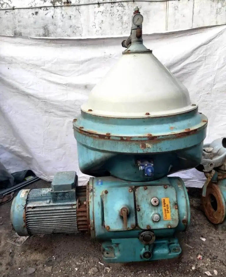 (2) Alfa-Laval MOPX 213 TGT-20-60 oil purifiers, 316SS.