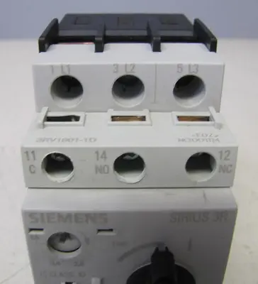 Siemens 3RV1021-1EA10 Manual Motor Starter Circuit Breaker 4 Amps 4A