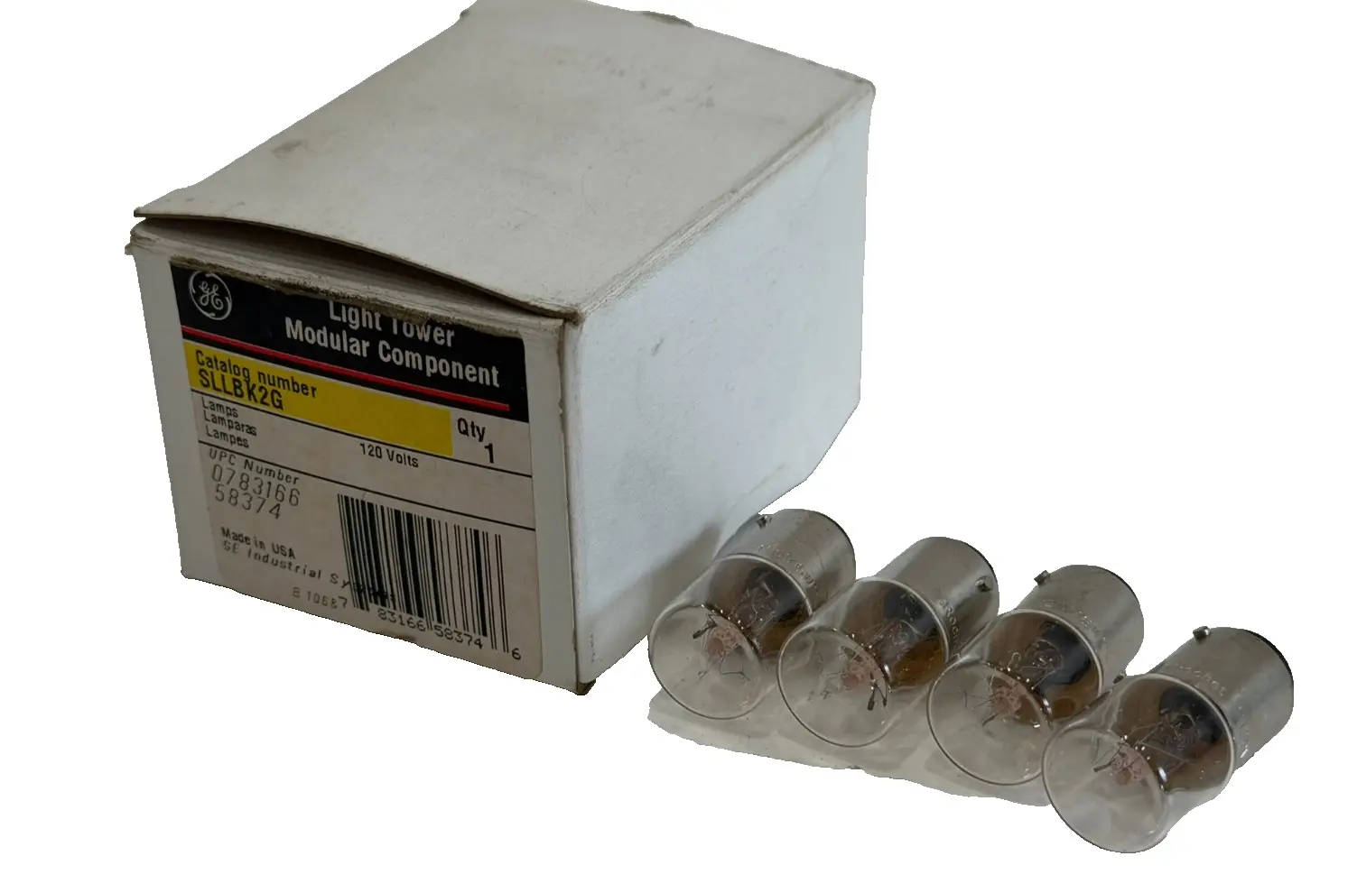 NEW GENERAL ELECTRIC SLLBK2G LIGHT TOWER 4 BULBS 120V