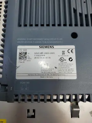 Used Siemens Simatic ITC 1500 6AV6646-1AB22-0AX0 HMI Panel Automation Control (HMI) South Carolina US | Palmetto Automation #1158307