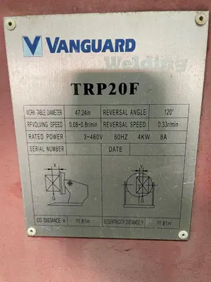 USED VANGUARD TRP20F